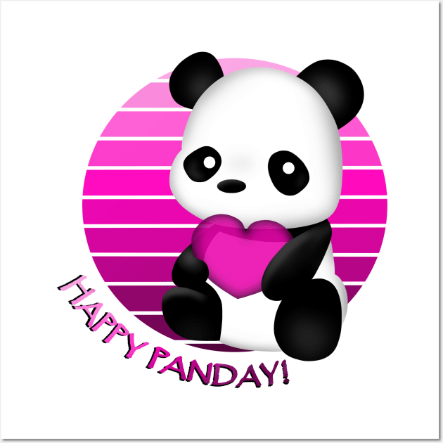 Panda - Happy Panday! Wall Art by Smoky Lemon